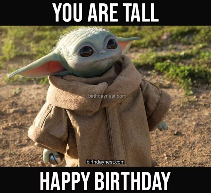 Fantastic baby Yoda birthday memes! - Birthday Nest