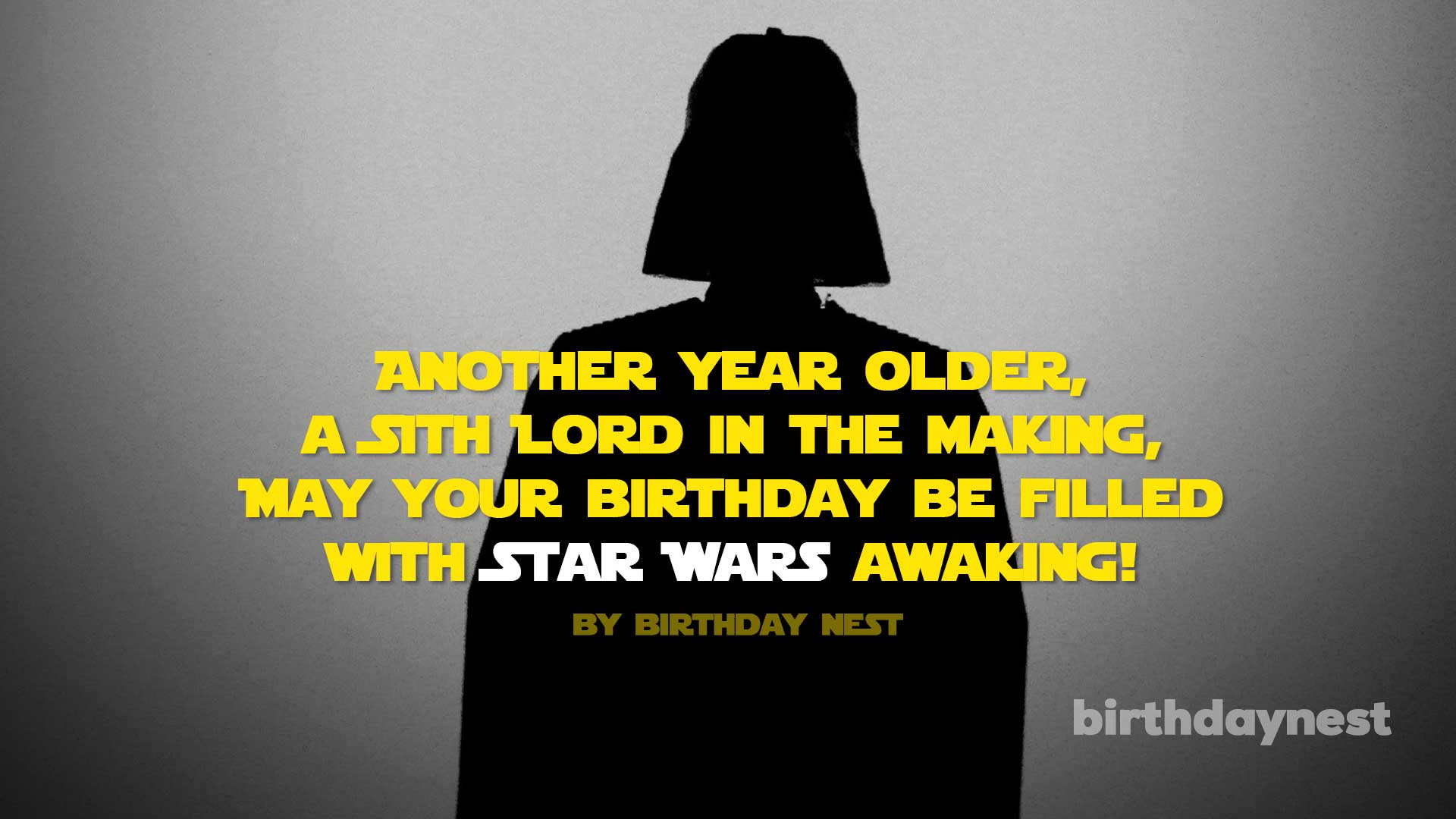 Star Wars Birthday Wishes Darth Vader
