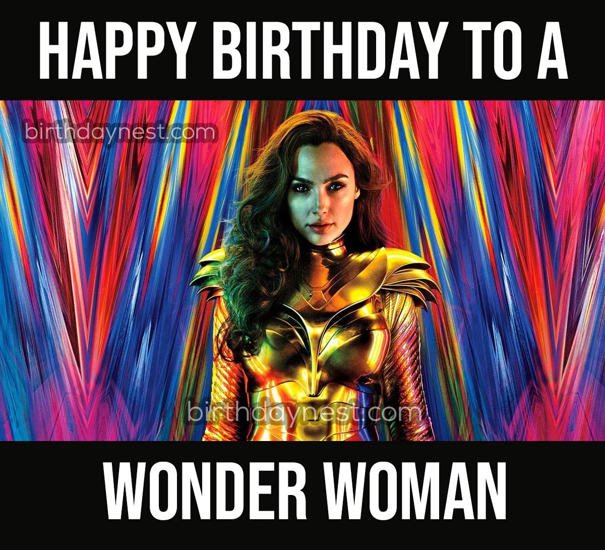 Wonder Woman happy birthday meme